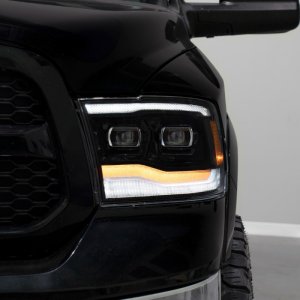 Ram 2500 Headlights - Front - FORM Lighting - Sequential LED Projector - Black - `09-`18